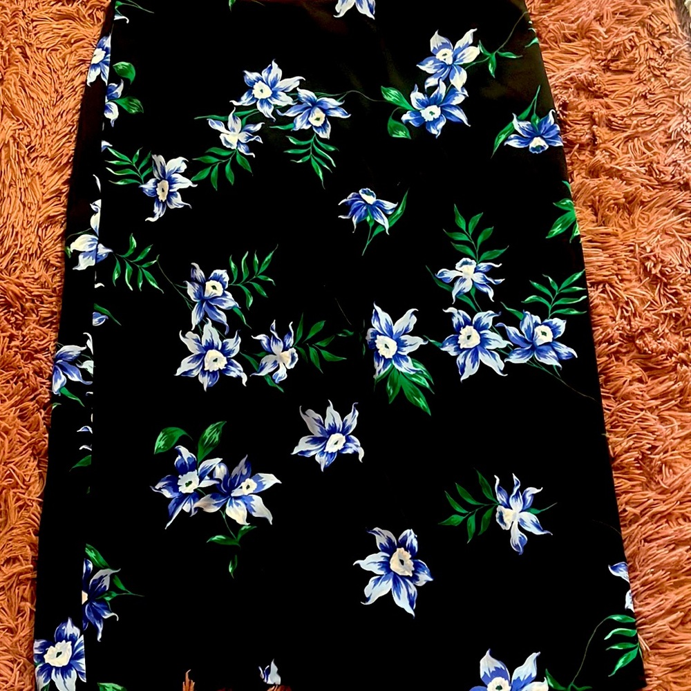 Beautiful flower skirt.